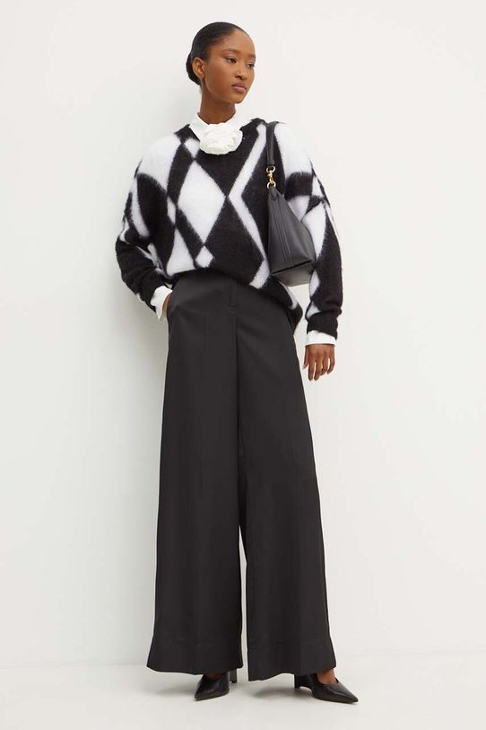 Παντελόνι Marella 2423136341200 μαύρο AW24