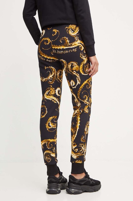 Odzież Versace Jeans Couture spodnie dresowe bawełniane 77HAA310.FS171 czarny