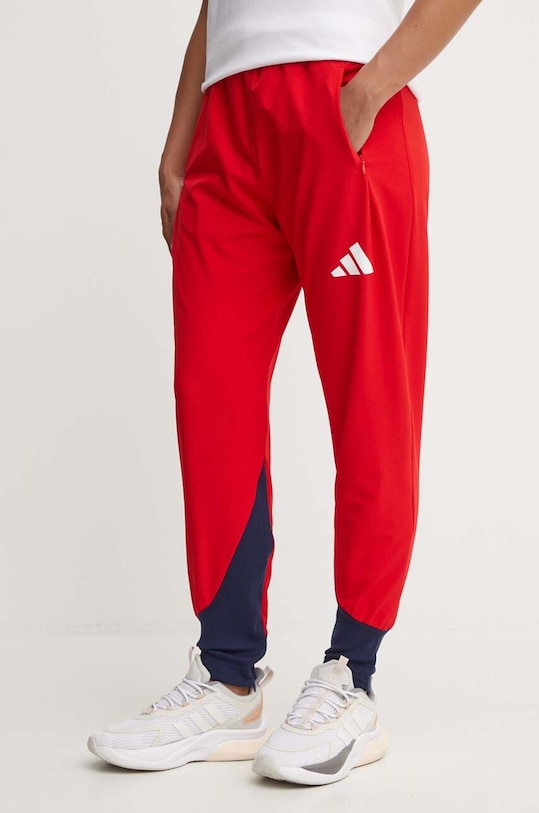 adidas Performance pantaloni de trening Polska panza rosu JF6669