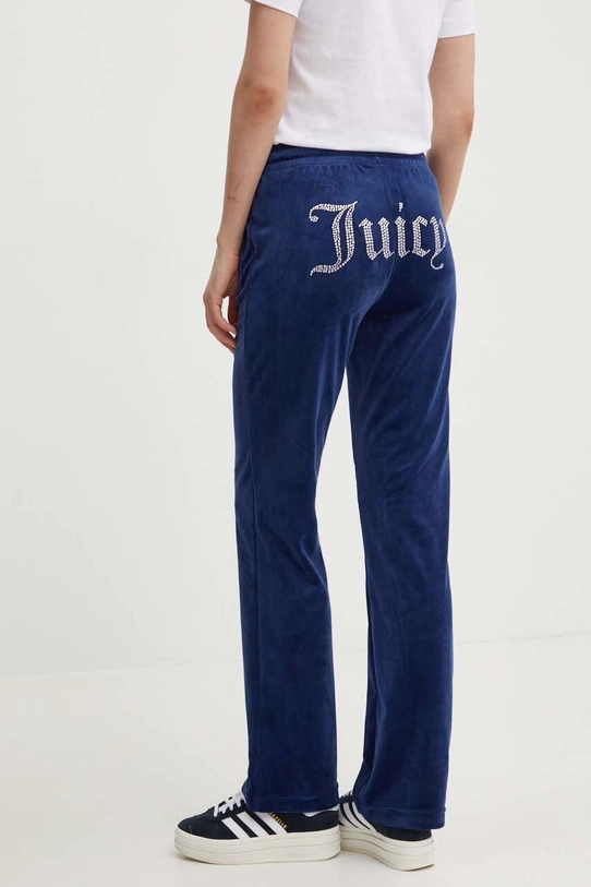 Кадифен спортен панталон Juicy Couture TINA TRACKPANTS трикотаж тъмносин JCAPW045.484