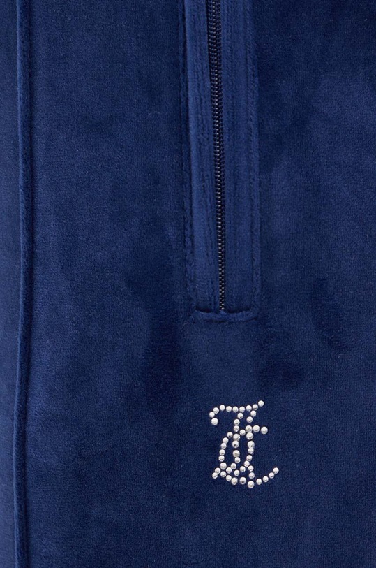 Спортивные штаны из велюра Juicy Couture TINA TRACKPANTS тёмно-синий JCAPW045.484