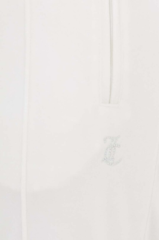 Juicy Couture spodnie dresowe welurowe TINA TRACKPANTS biały JCAPW045.440