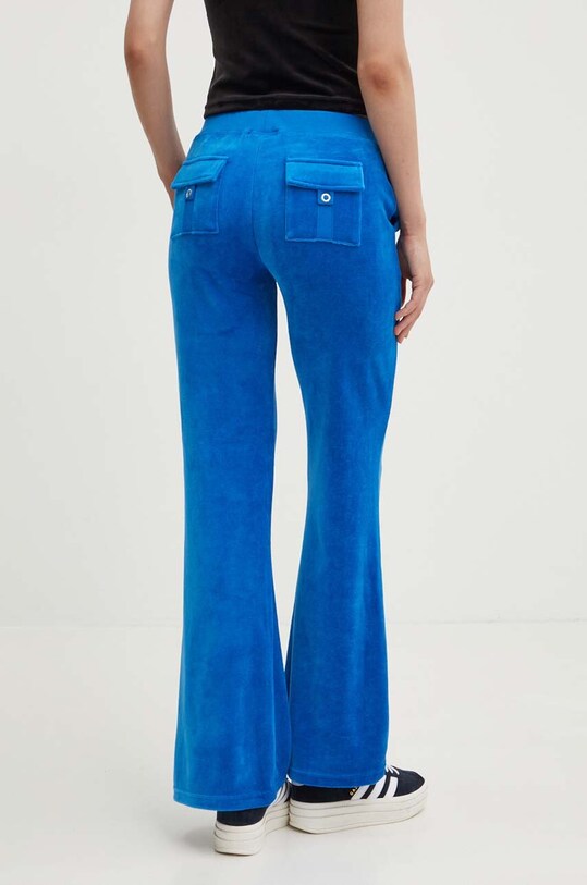 Îmbrăcăminte Juicy Couture pantaloni de trening din velur CAISA LOW RISE PANT JCSEBJ008.233 albastru