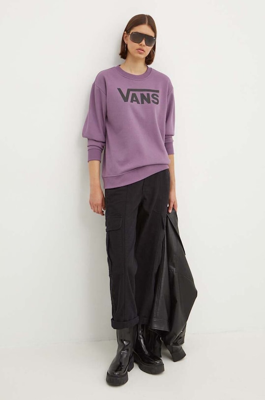 Vans spodnie bawełniane VN000GWNBLK1 czarny AW24