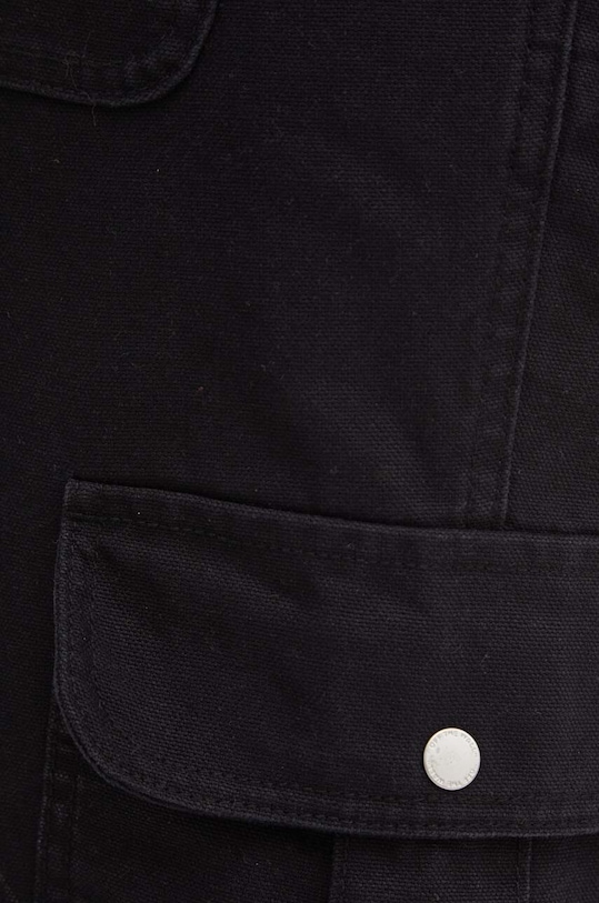 Vans spodnie bawełniane czarny VN000GWNBLK1