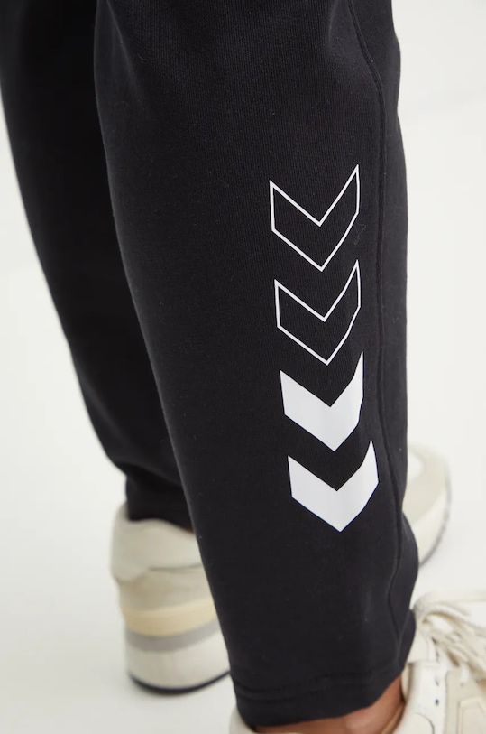 Hummel pantaloni della tuta di cotone nero 225891