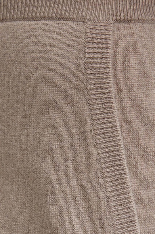 Vlněné kalhoty Max Mara Leisure béžová 2426336018600
