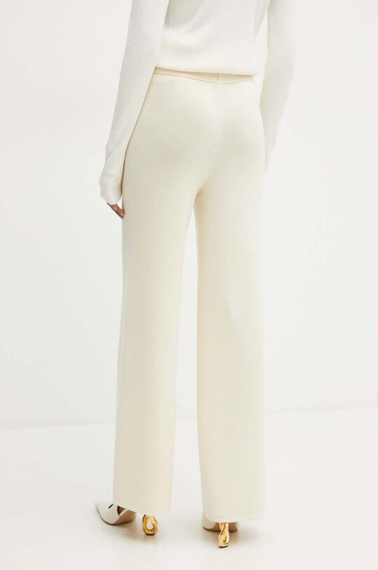 Îmbrăcăminte Luisa Spagnoli pantaloni de lana MODINE 58468 bej