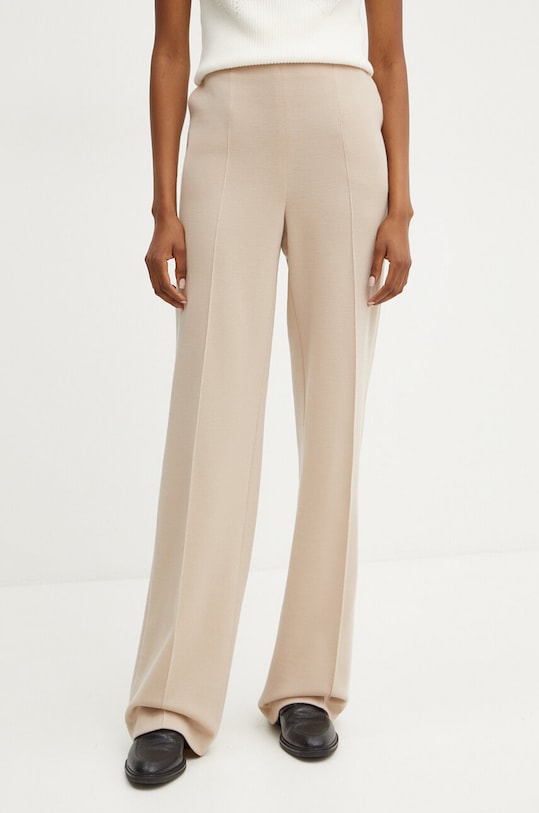 Luisa Spagnoli pantaloni MORA drept bej 541439