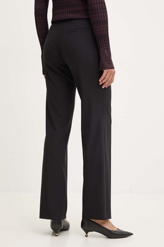 Îmbrăcăminte Luisa Spagnoli pantaloni din lana OLMETO 541321 negru