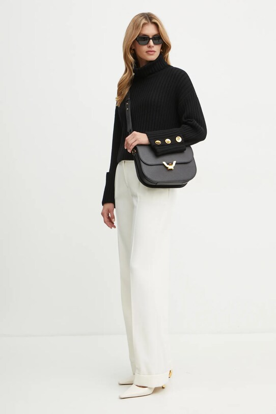Luisa Spagnoli pantaloni din lana 541550 bej AW24
