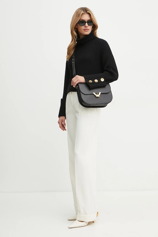 Kalhoty s příměsí vlny Luisa Spagnoli 541550 béžová AW24