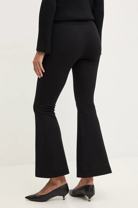 Îmbrăcăminte Luisa Spagnoli pantaloni de trening de lână MECCANISMO 541534 negru