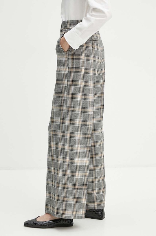 Weekend Max Mara spodnie wełniane 2425136042600 czarny AW24