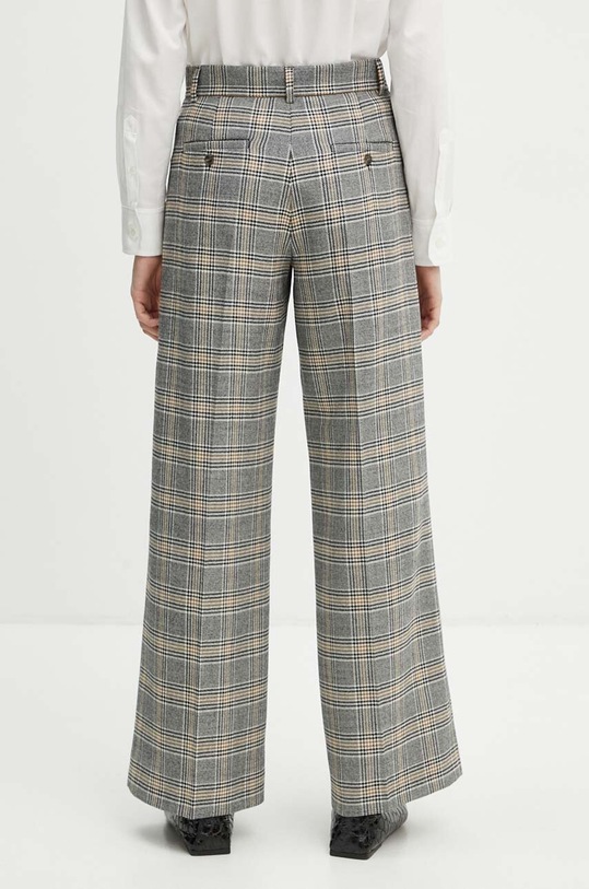 Odzież Weekend Max Mara spodnie wełniane 2425136042600 czarny