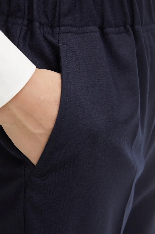 Odzież Weekend Max Mara spodnie wełniane 2425136052600 granatowy