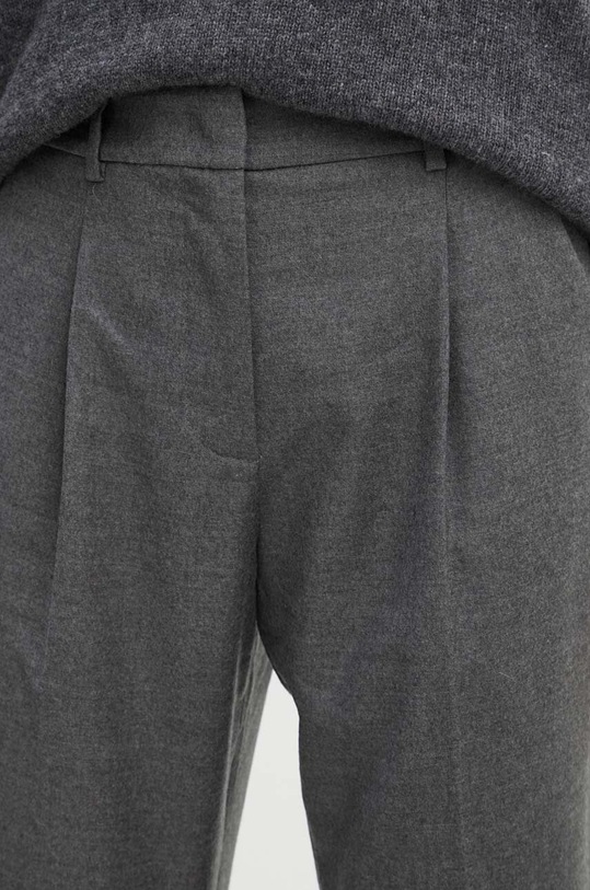 Weekend Max Mara spodnie wełniane szary 2425136132600