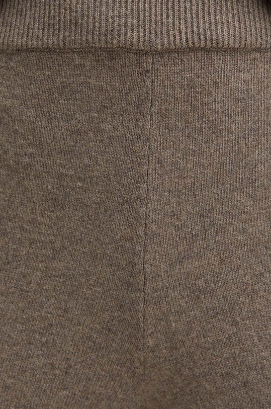 Weekend Max Mara pantaloni de trening de lână maro 2425336012600