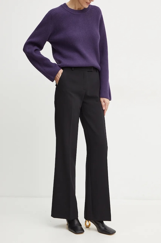 Kalhoty Patrizia Pepe zvonový černá 2P1627.A481