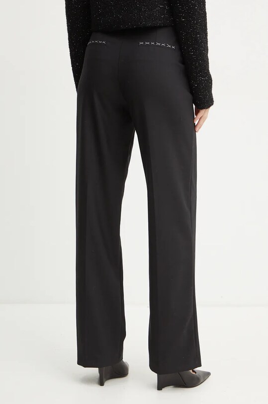 Îmbrăcăminte Patrizia Pepe pantaloni din lana 2P1631.A475 negru
