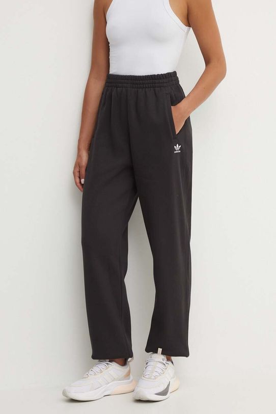 Tepláky adidas Originals Essential pletenina čierna IY9637