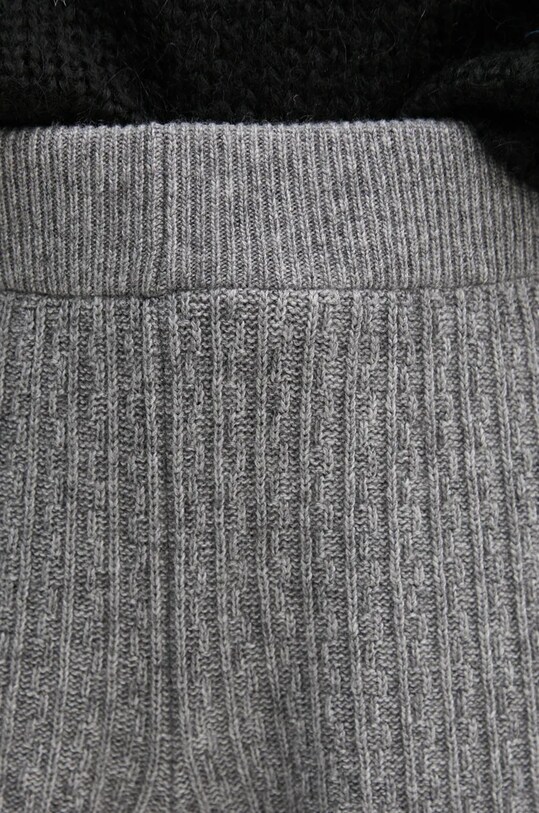 United Colors of Benetton pantaloni de trening cu amestec de lână gri 126WDF00S