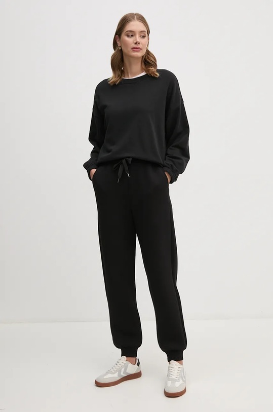 Tepláky United Colors of Benetton 3PKLDF016 čierna NC24