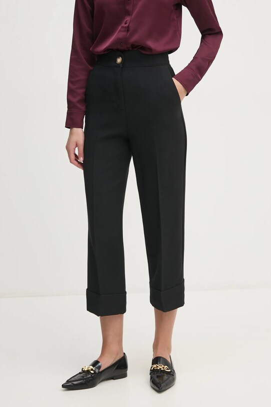 United Colors of Benetton pantaloni din lana panza negru 42ZWDF07J