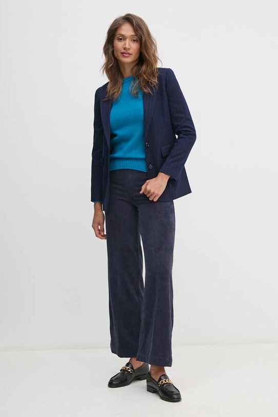 Κοτλέ παντελόνι United Colors of Benetton 4Q5GDF07N σκούρο μπλε AW24