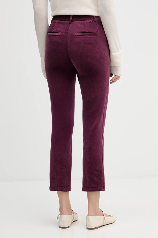 Odzież United Colors of Benetton spodnie sztruksowe 4MIQDF07W fioletowy
