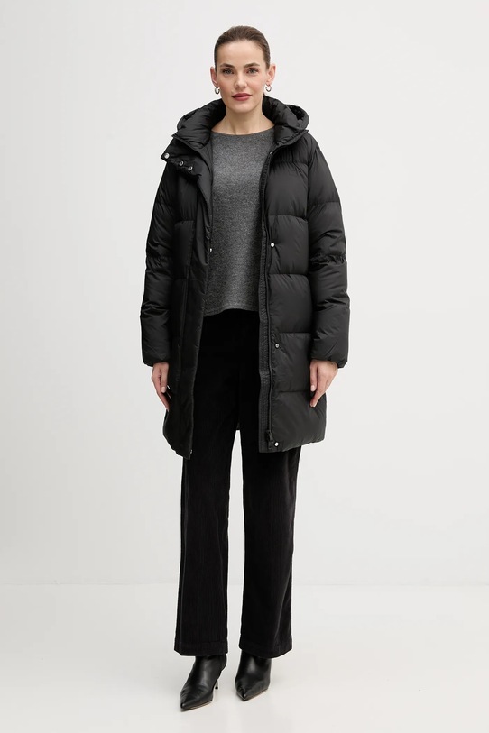 United Colors of Benetton spodnie sztruksowe 4HA2DF07I czarny AW25