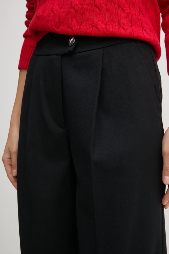 United Colors of Benetton spodnie z domieszką wełny czarny 47UPDF07R