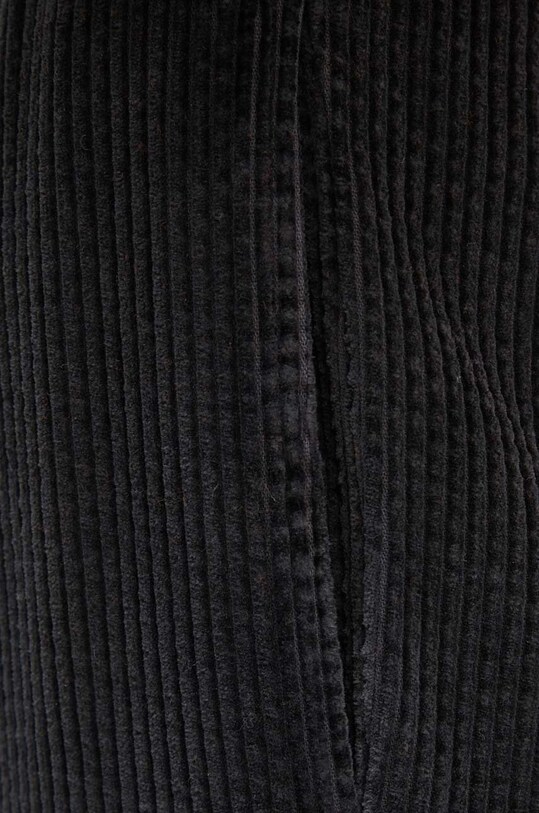 Hlače od samta American Vintage crna PADO137H24