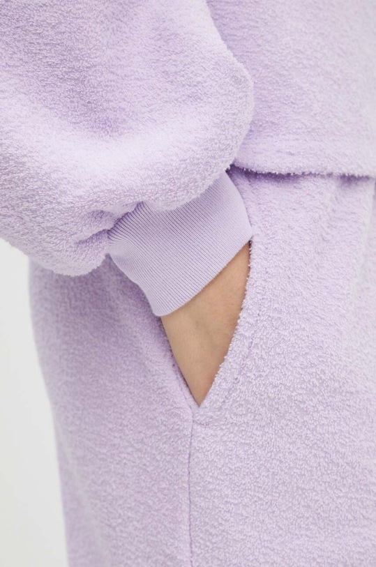 American Vintage pantaloni de trening din bumbac violet BOBY05BH24