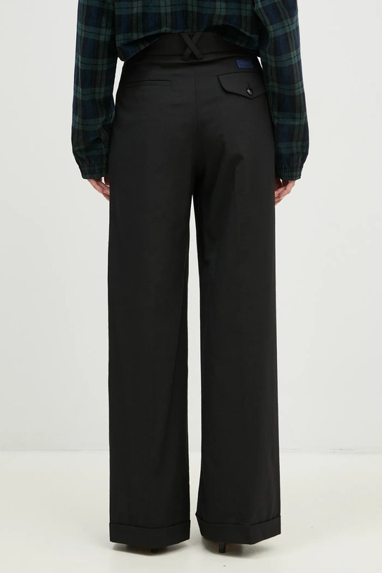 Oblečení Vlněné kalhoty Kenzo Solid Tailored Pants FE52PA0869RB.99 černá