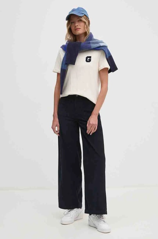 Manšestrové kalhoty Pepe Jeans CELIA PL211776 námořnická modř AW24