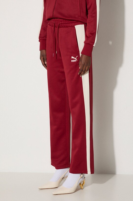 Puma joggers Iconic T7 Straight Leg Track Pants maroon 627996