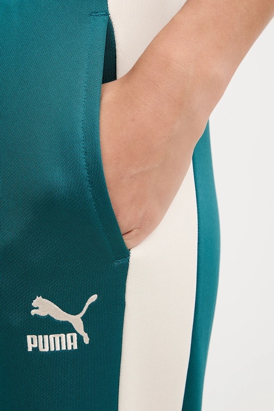 Puma spodnie dresowe Iconic T7 Straight Leg Track Pants zielony 627996