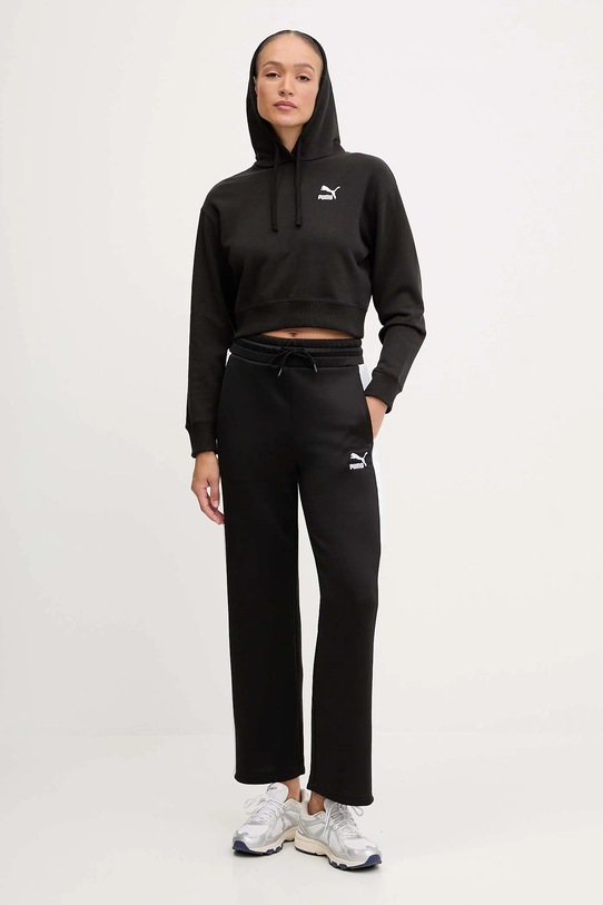 Puma melegítőnadrág Iconic T7 Straight Leg Track Pants 627996 fekete AW24