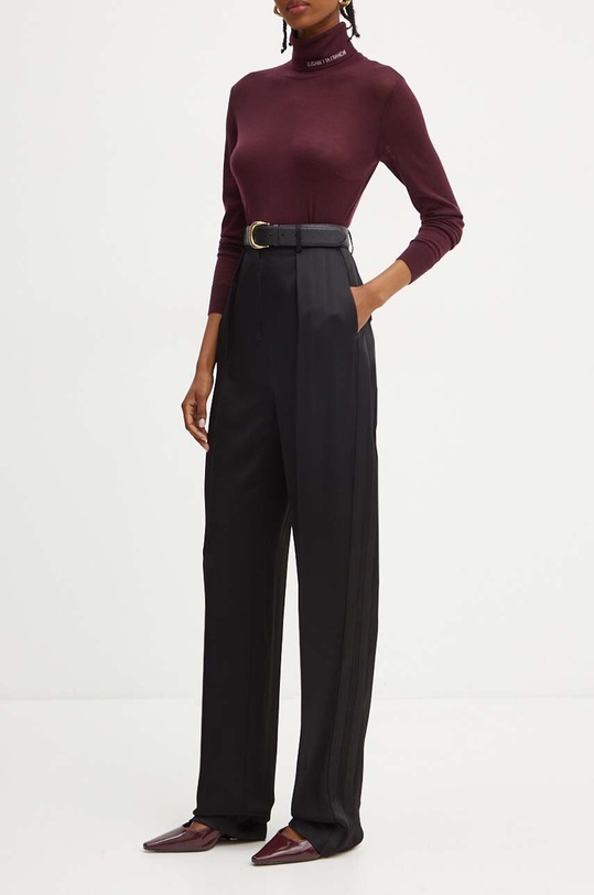 Kalhoty Elisabetta Franchi high černá PA04647E2
