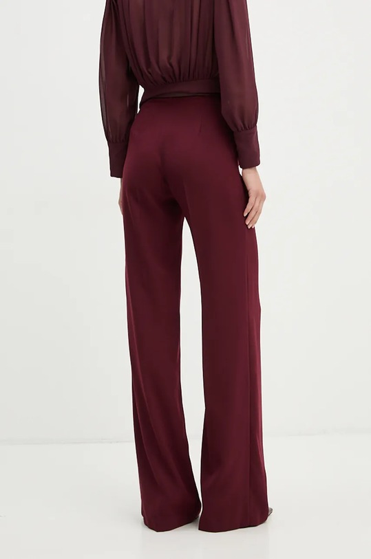 Odzież Elisabetta Franchi spodnie PA06147E2 bordowy