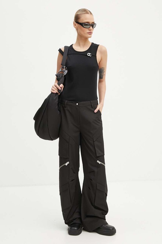 Heliot Emil pantaloni HE.W.10.149.BLK01 negru AW24