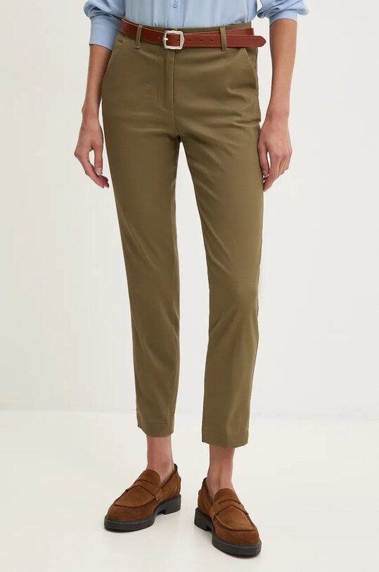 Sisley pantaloni drept verde 4AI655AH6