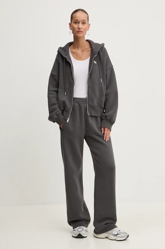 Tepláky Abercrombie & Fitch KI147.4060.954 šedá AW24