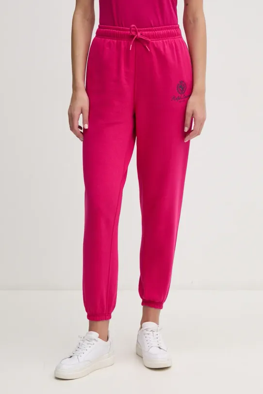 Спортивные штаны Polo Ralph Lauren трикотаж розовый 211959889