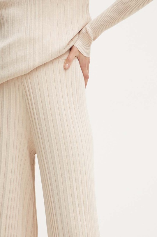 Twinset pantaloni de trening bej 242LI3UAA