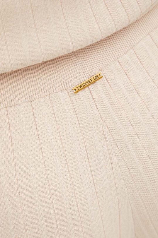 Twinset pantaloni de trening 242LI3UAA bej