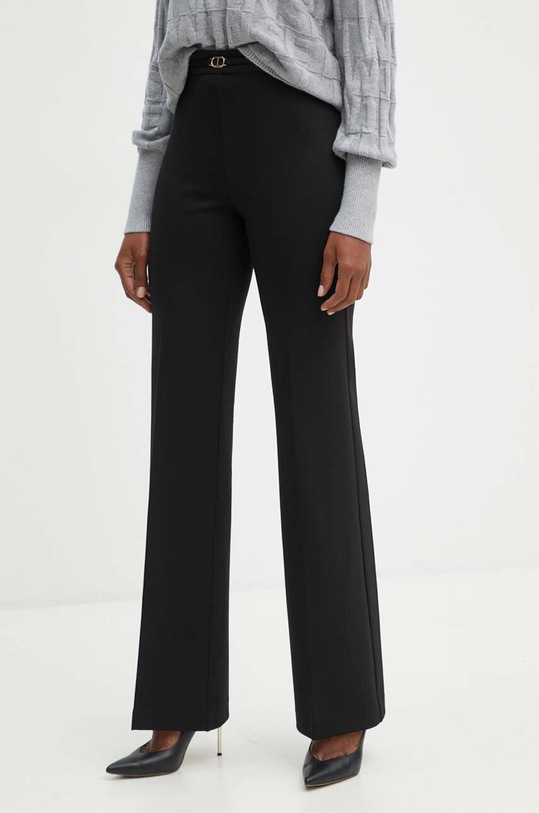 Twinset spodnie z elastanem czarny 242TP224G