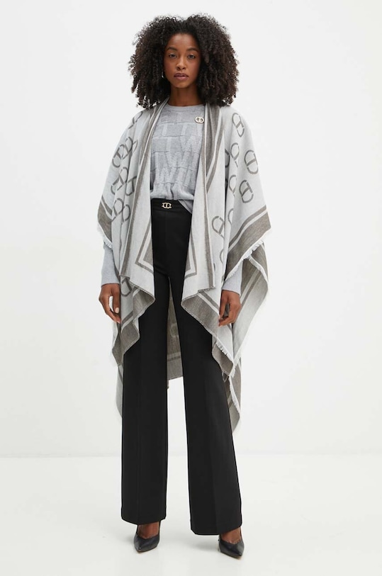 Twinset spodnie 242TP224G czarny AW24