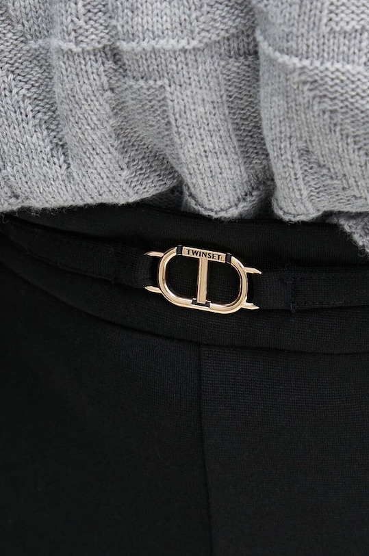 Twinset spodnie czarny 242TP224G